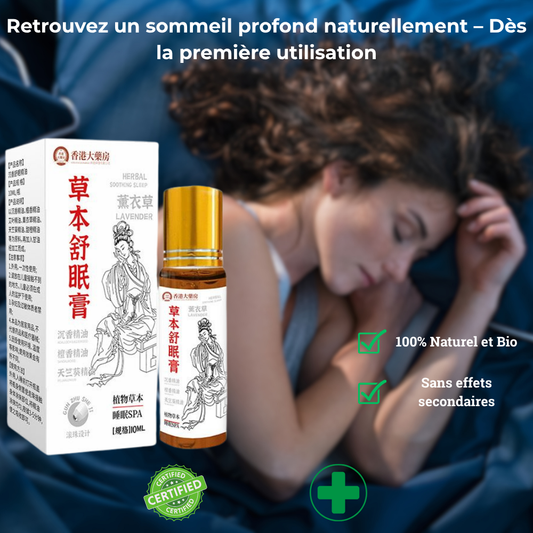 🌙 Huile Apaisante Naturelle – Sommeil Profond & Réparateur
