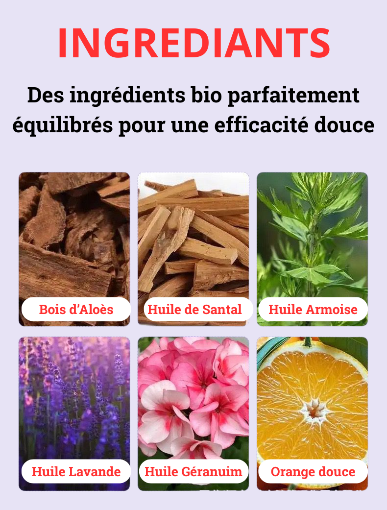 🌙 Huile Apaisante Naturelle – Sommeil Profond & Réparateur